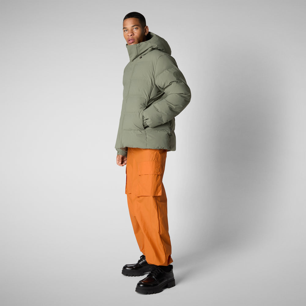 Save the duck PARKA UOMO LELAND IN SWAMP GREEN 2025
