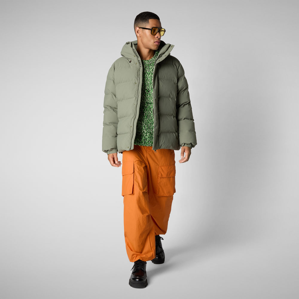 Save the duck PARKA UOMO LELAND IN SWAMP GREEN 2025