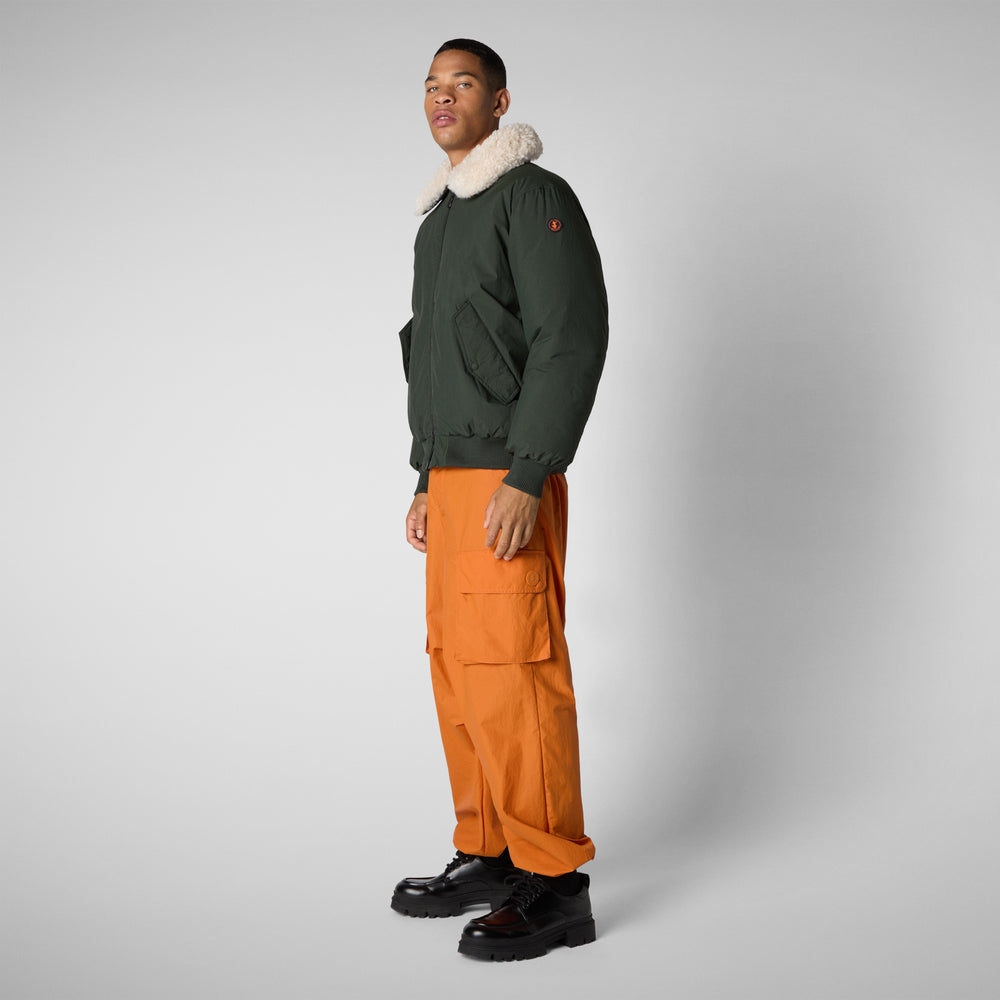 Save the duck GIACCA UOMO RIKER IN LAND GREEN Nuovo