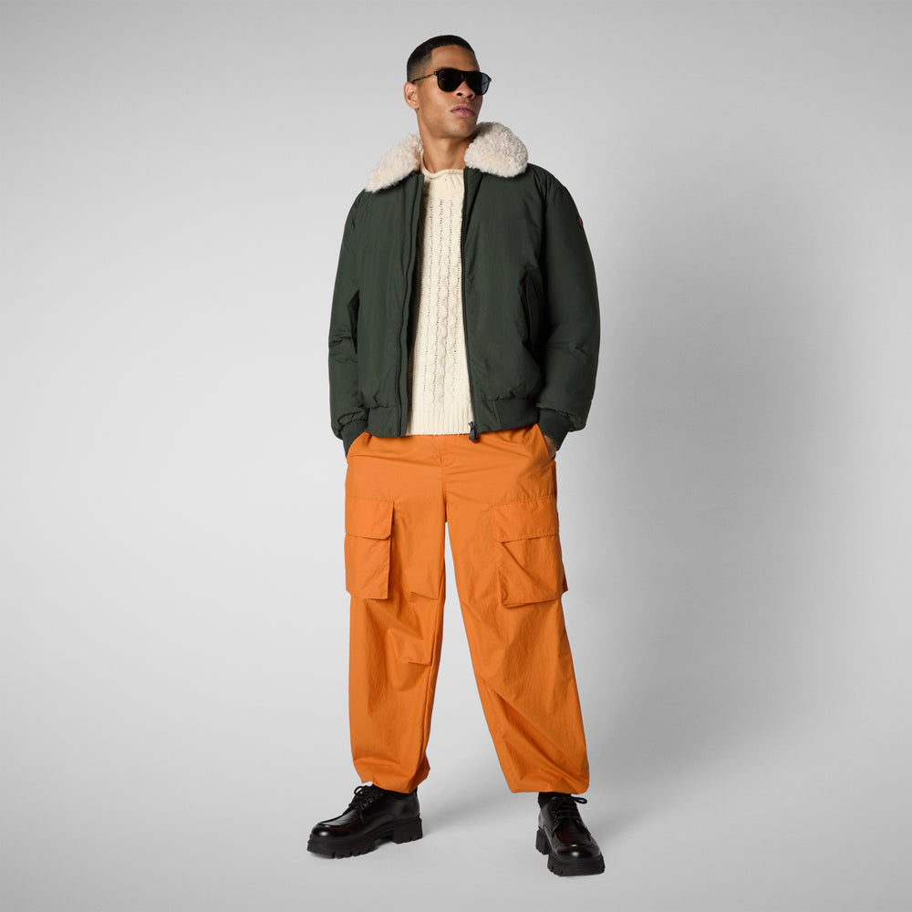 Save the duck GIACCA UOMO RIKER IN LAND GREEN Nuovo