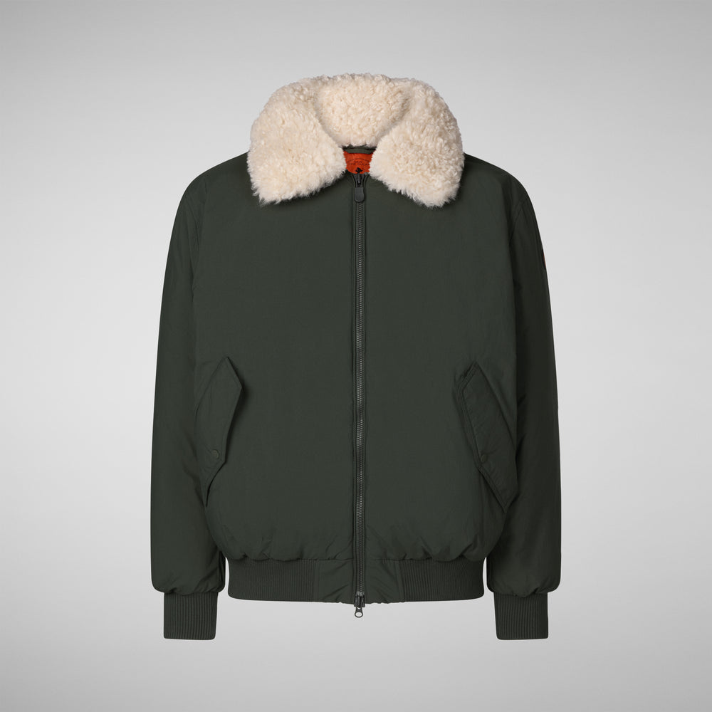 Save the duck GIACCA UOMO RIKER IN LAND GREEN Nuovo