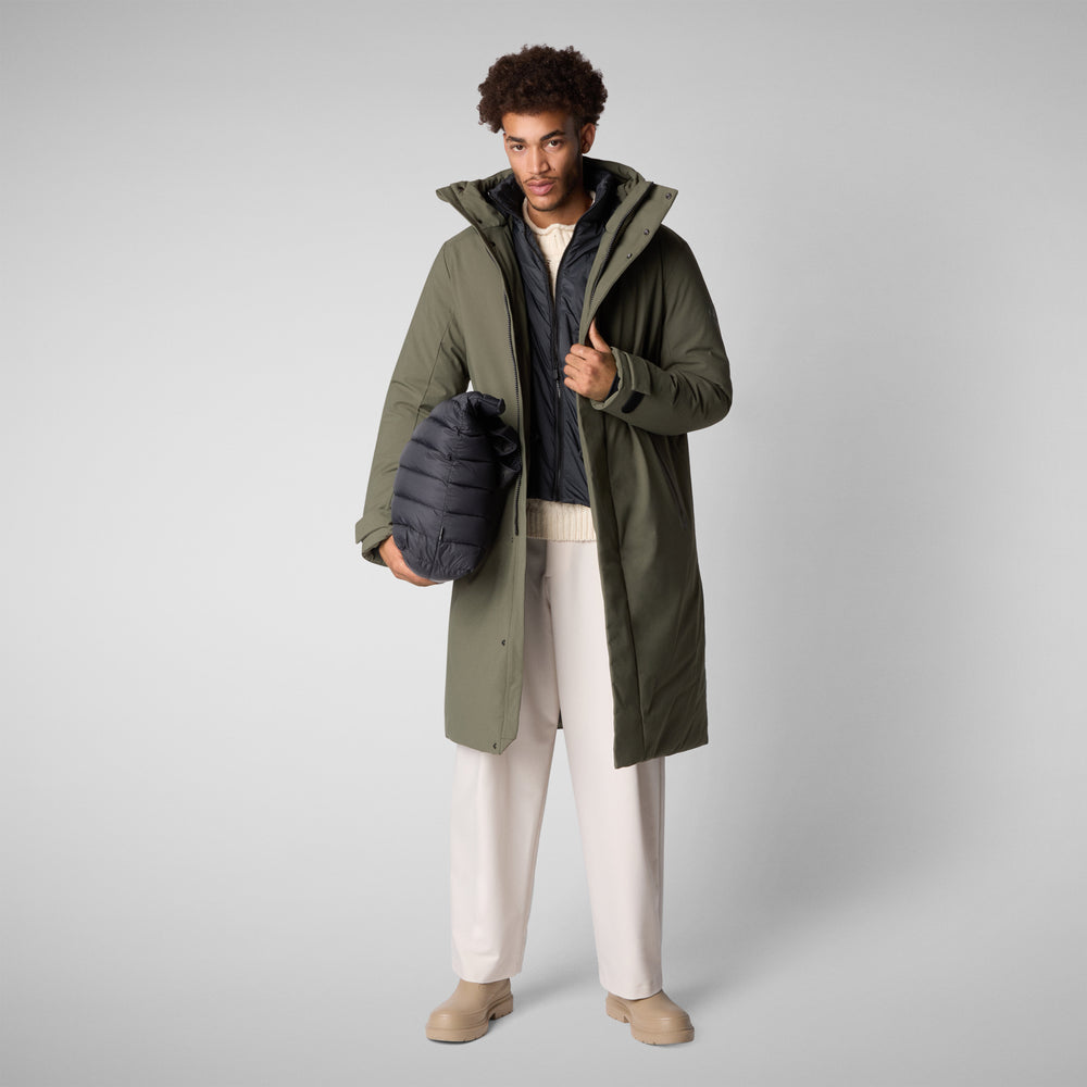 Save the duck PARKA UOMO RODERICK IN LAUREL GREEN Promozione
