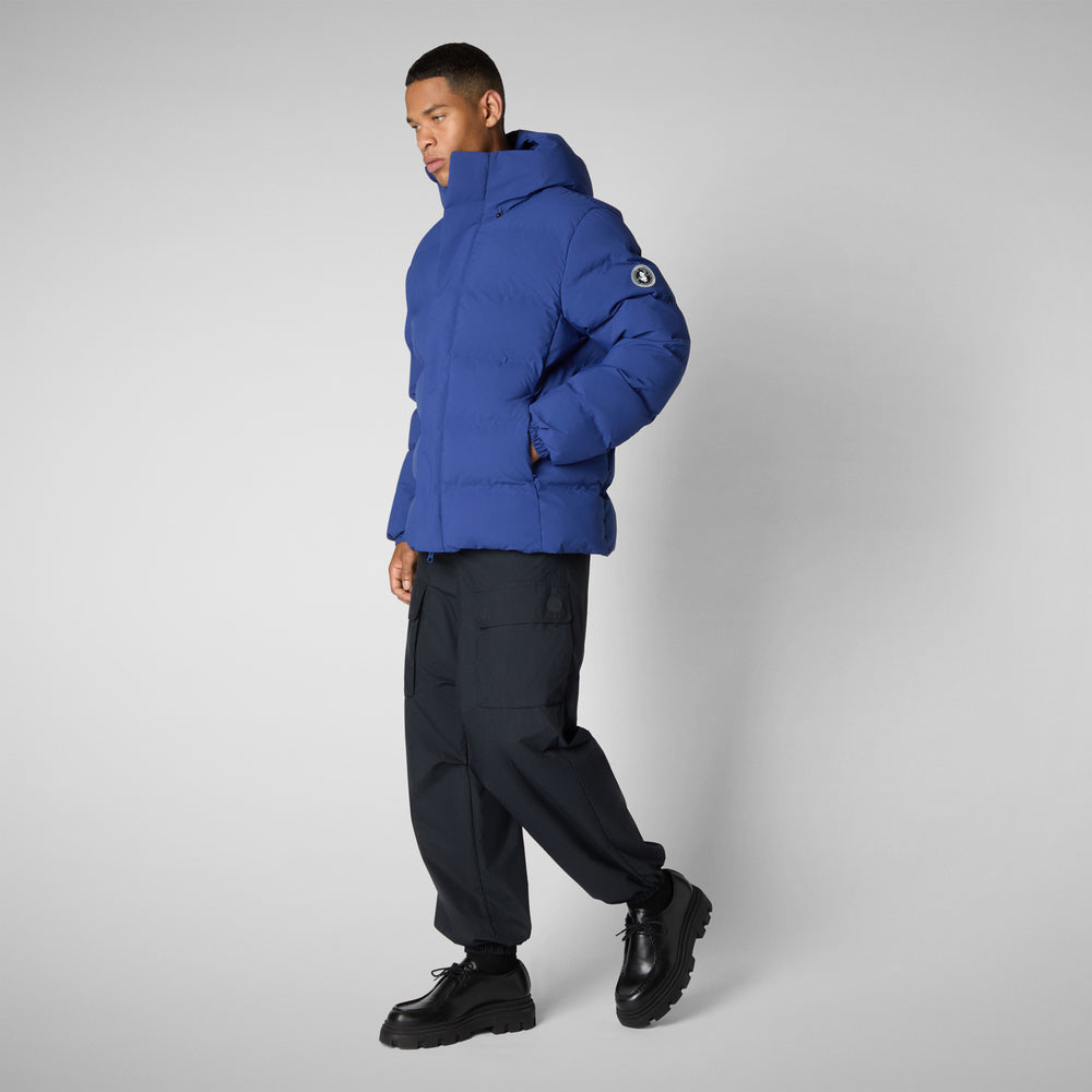Save the duck PARKA UOMO LELAND IN ECLIPSE BLUE Spedizione Gratuita