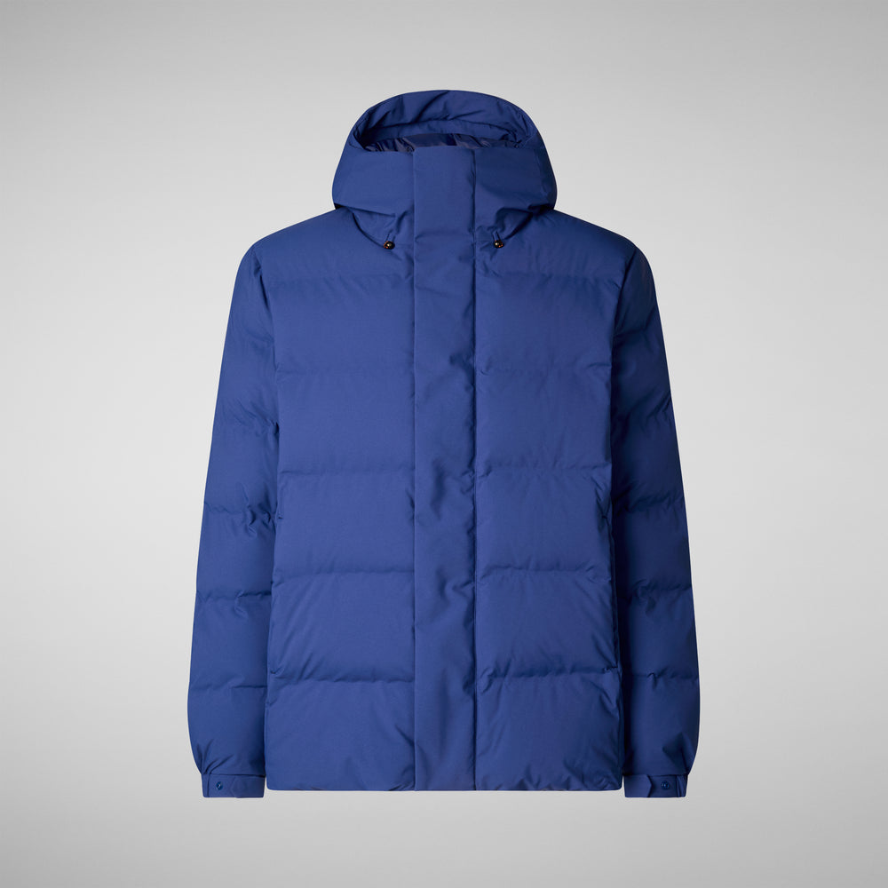 Save the duck PARKA UOMO LELAND IN ECLIPSE BLUE Spedizione Gratuita
