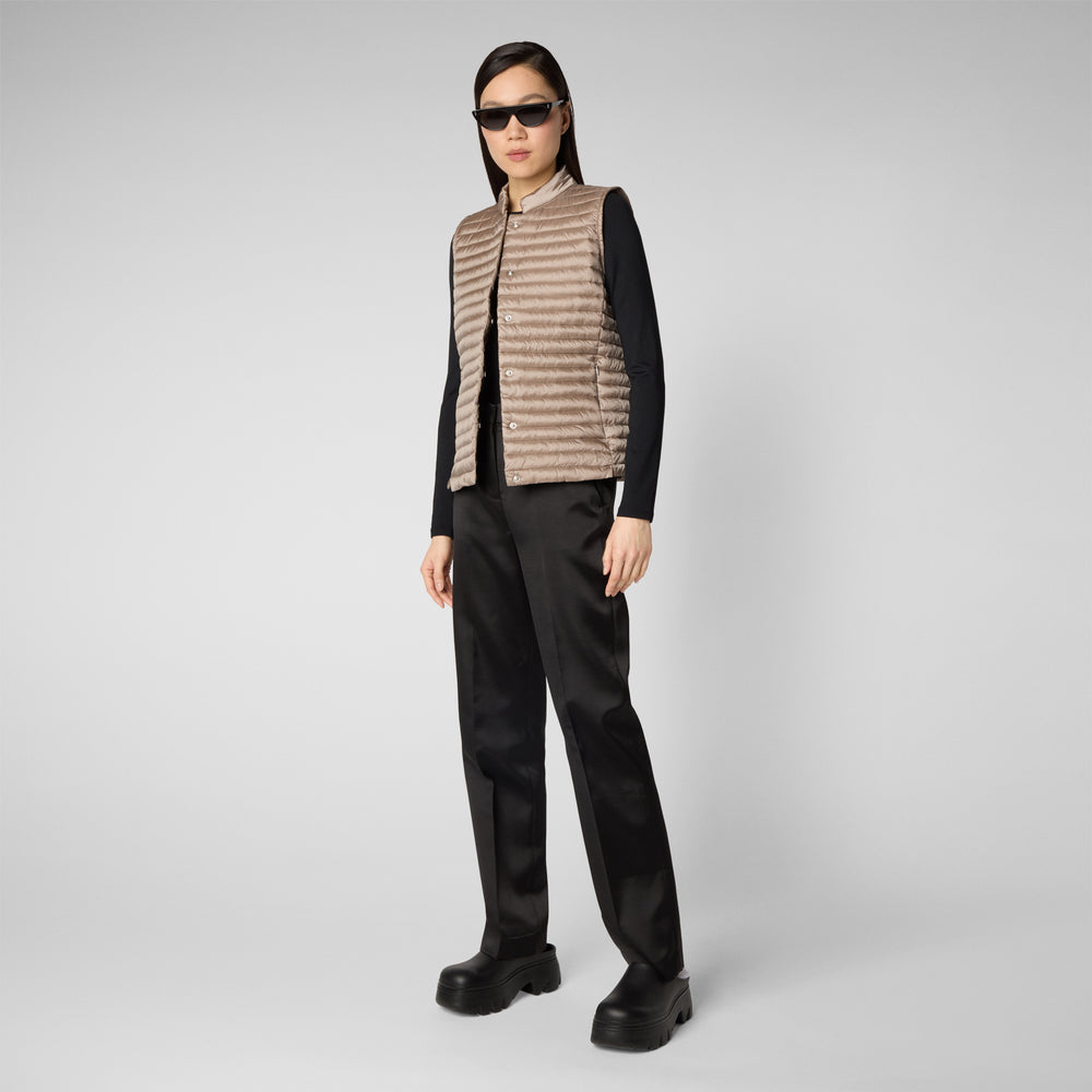 Save the duck Gilet trapuntato donna Aria grigio perla Prezzo Ridotto