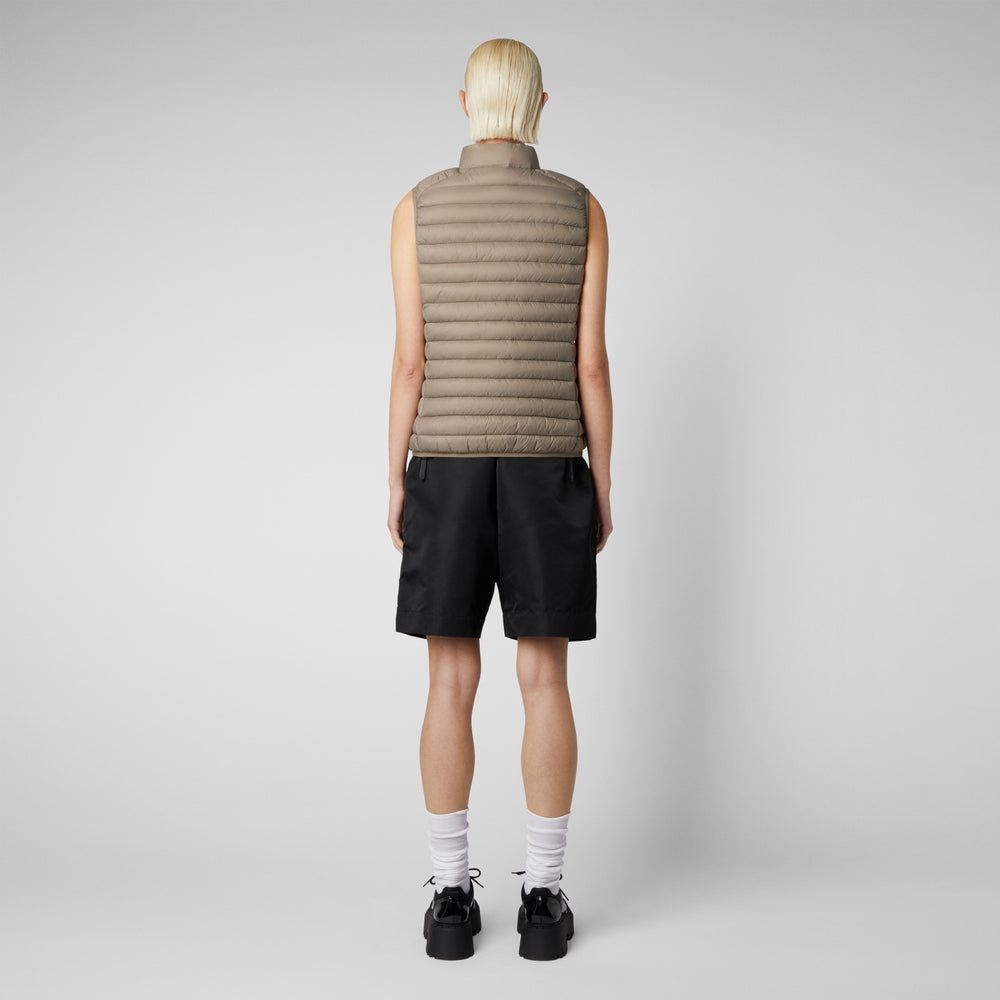Save the duck Gilet imbottito donna Charlotte Grigio elefante Sottocosto