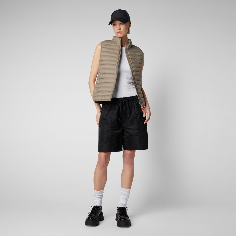Save the duck Gilet imbottito donna Charlotte Grigio elefante Sottocosto