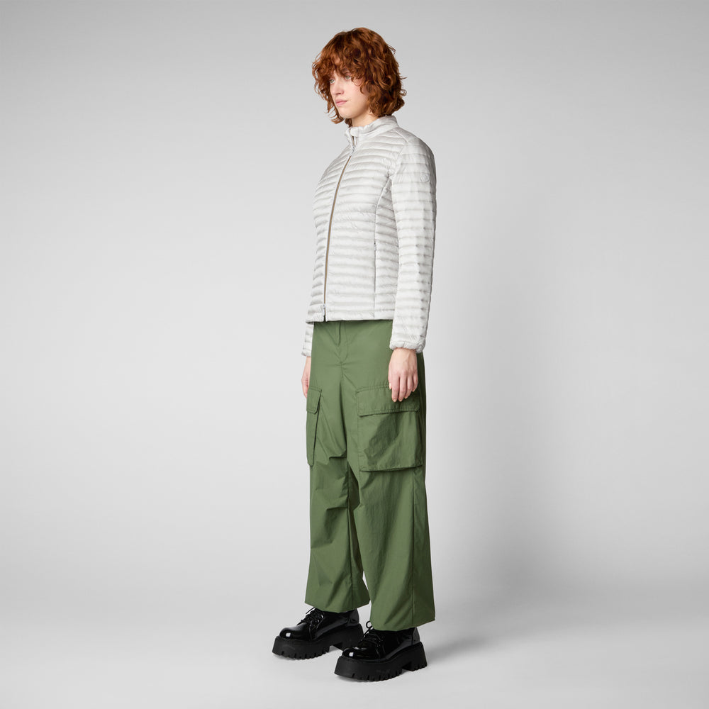 Save the duck Woman's animal puffer Andreina Grigio nebbia Offerta