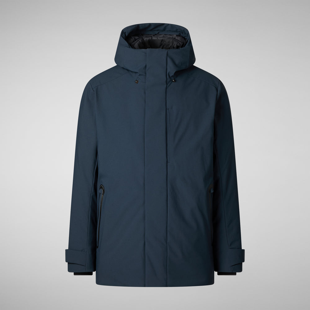 Save the duck PARKA UOMO WILDER IN BLU NERO In Vendita