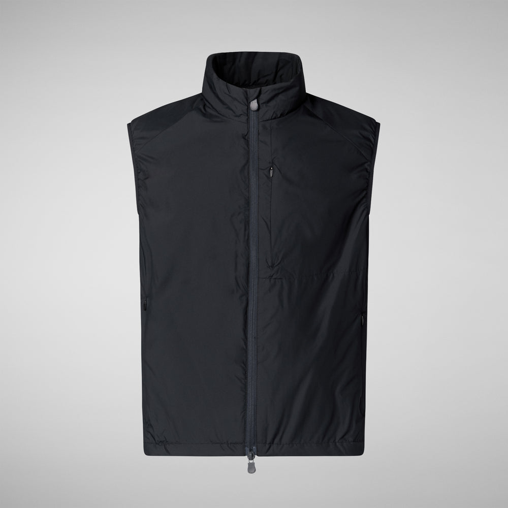 Save the duck GILET UOMO TURNER IN BLU NERO Saldi
