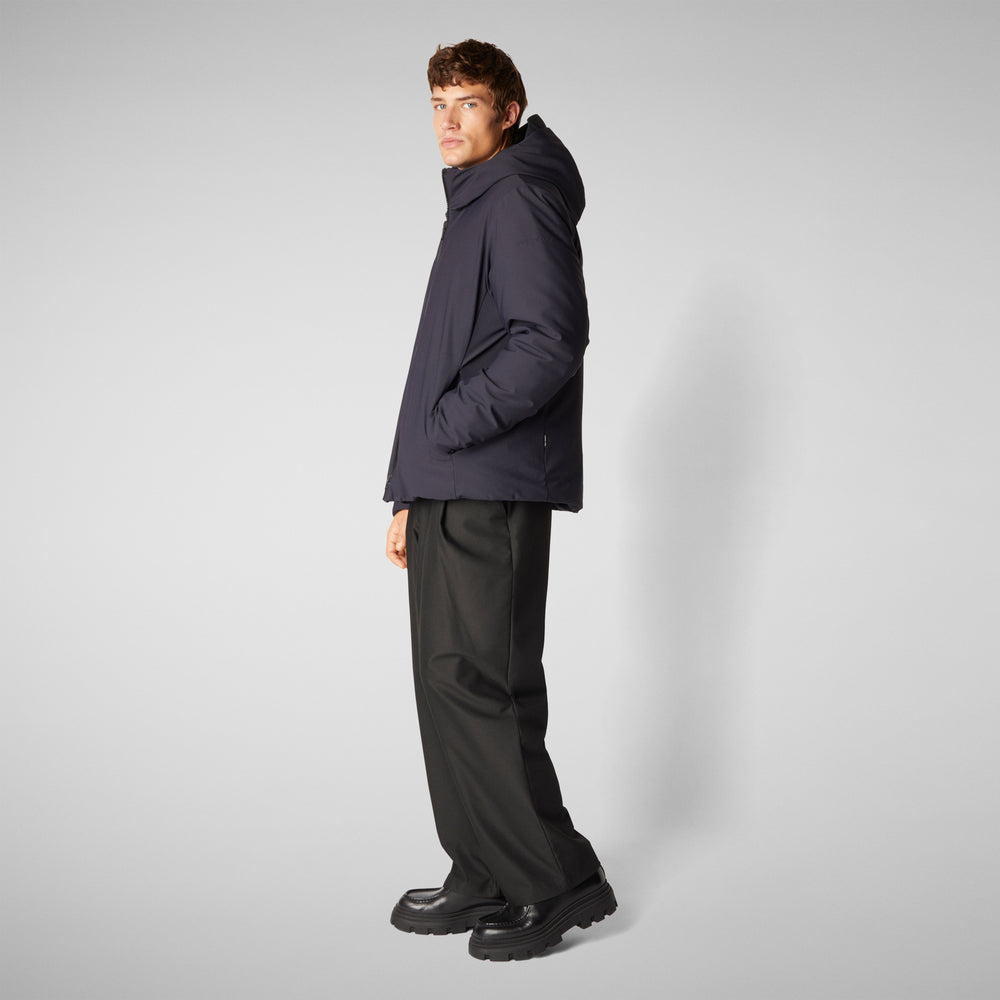 Save the duck PARKA UOMO SABAL IN BLU NERO Vendite Flash