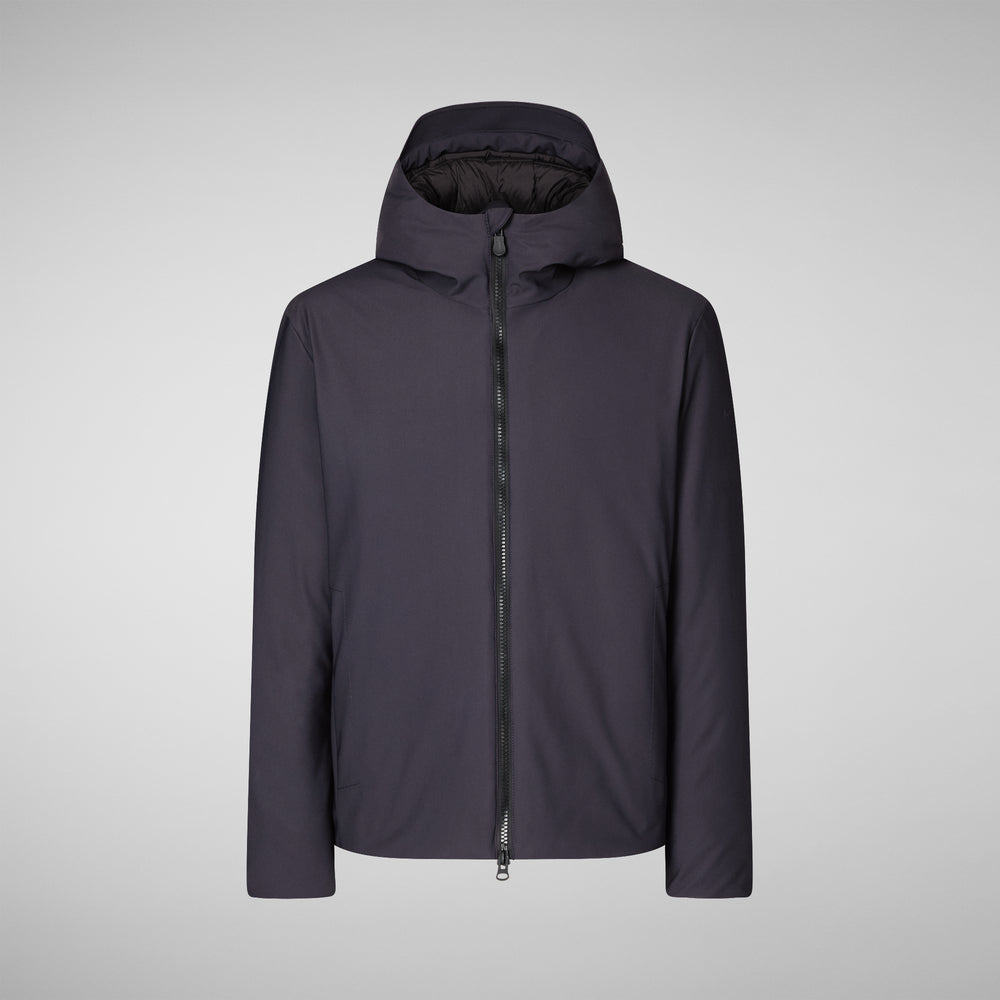Save the duck PARKA UOMO SABAL IN BLU NERO Vendite Flash