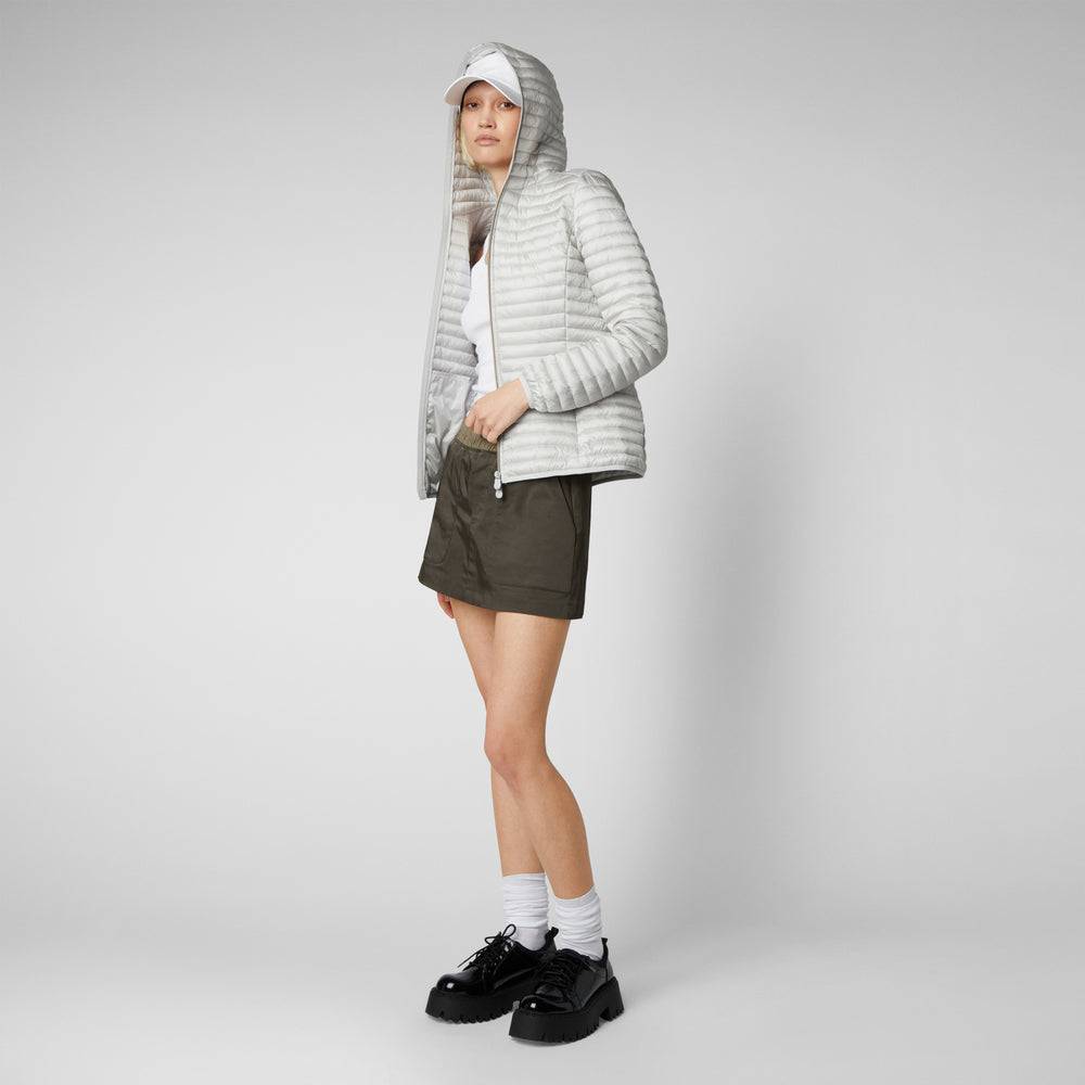 Save the duck Piumino animal-free donna Alexa Grigio nebbia Negozio