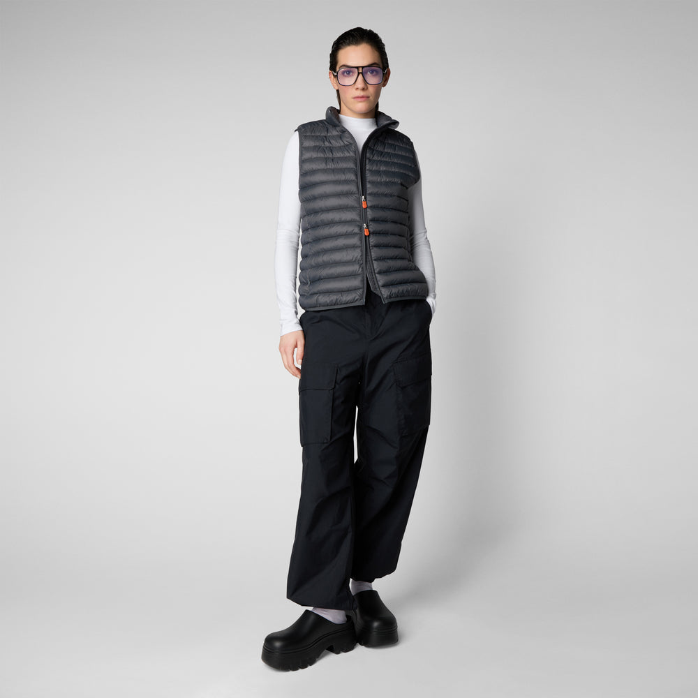 Save the duck Gilet imbottito donna Charlotte grigio tempesta Nuova