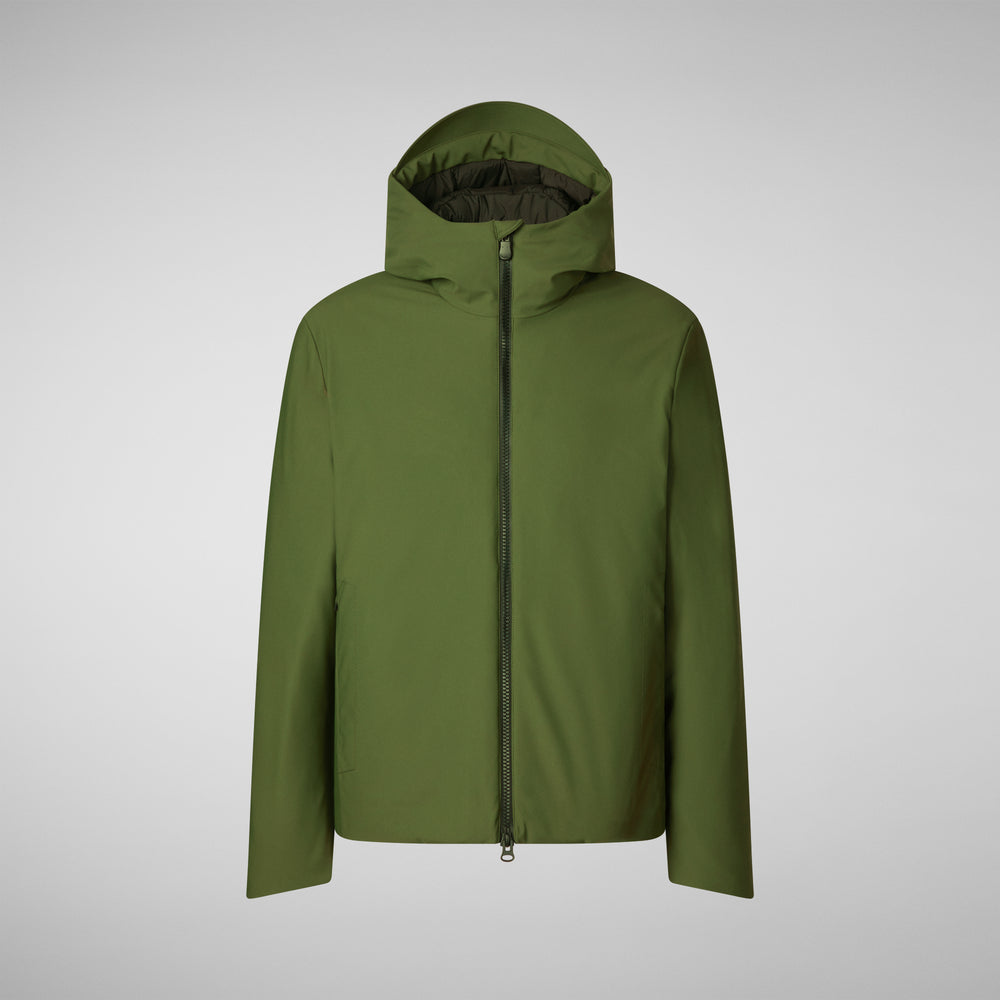 Save the duck PARKA UOMO SABAL IN MOSS GREEN Offerta migliore