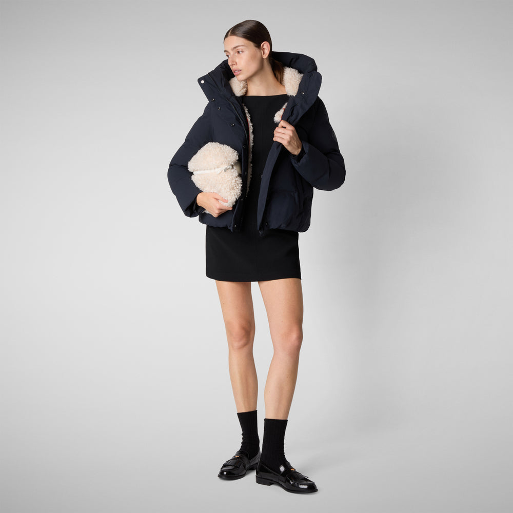 Save the duck PIUMINO ANIMAL FREE DONNA CALLIOPE BLU NERO Offerte speciali