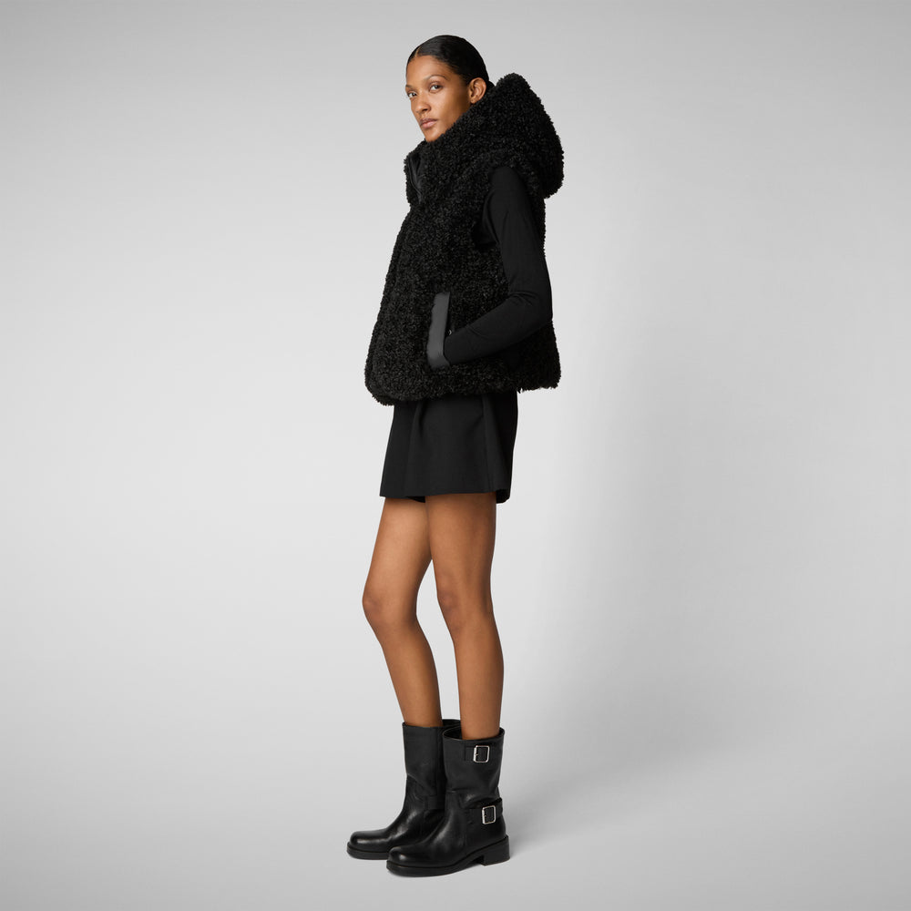 Save the duck GILET CON CAPPUCCIO DONNA KLARA NERO Offerta settimanale