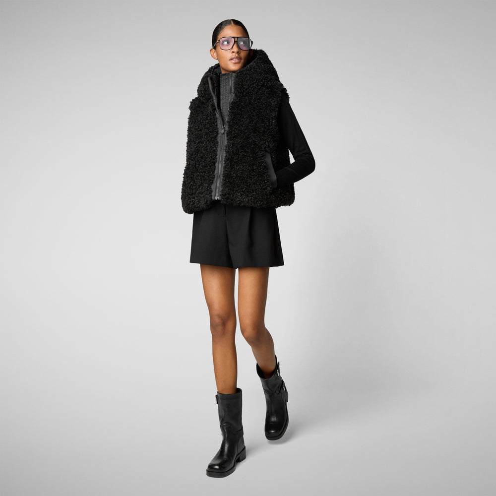 Save the duck GILET CON CAPPUCCIO DONNA KLARA NERO Offerta settimanale