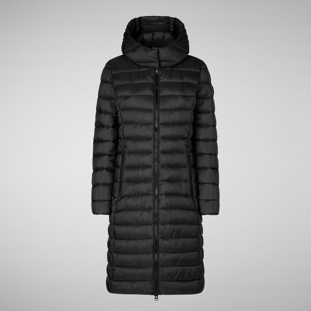 Save the duck PIUMINO ANIMAL FREE CON CAPPUCCIO DONNA EILEEN NERO ACQUISTA ORA