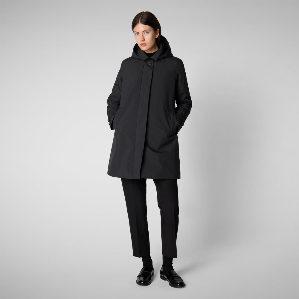 Save the duck CAPPOTTO CON CAPPUCCIO EMBIE BLU NERO Ultimi due giorni