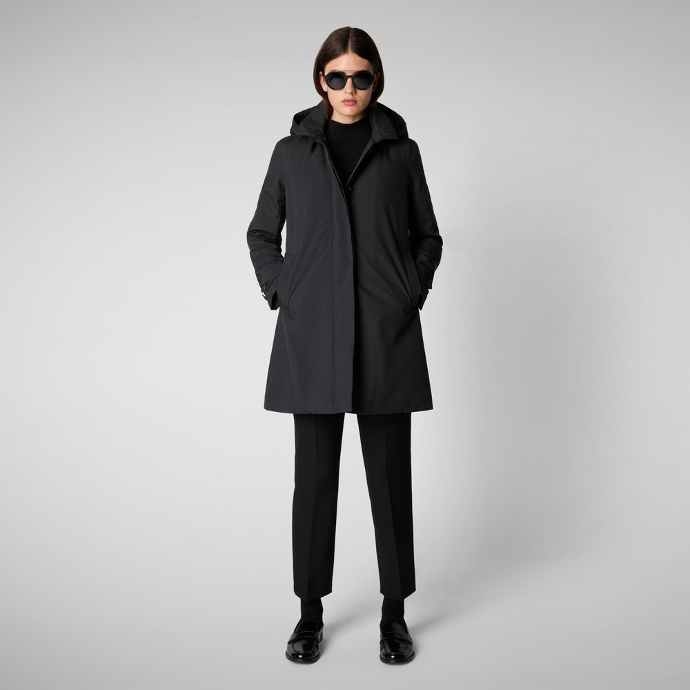 Save the duck CAPPOTTO CON CAPPUCCIO EMBIE BLU NERO Ultimi due giorni