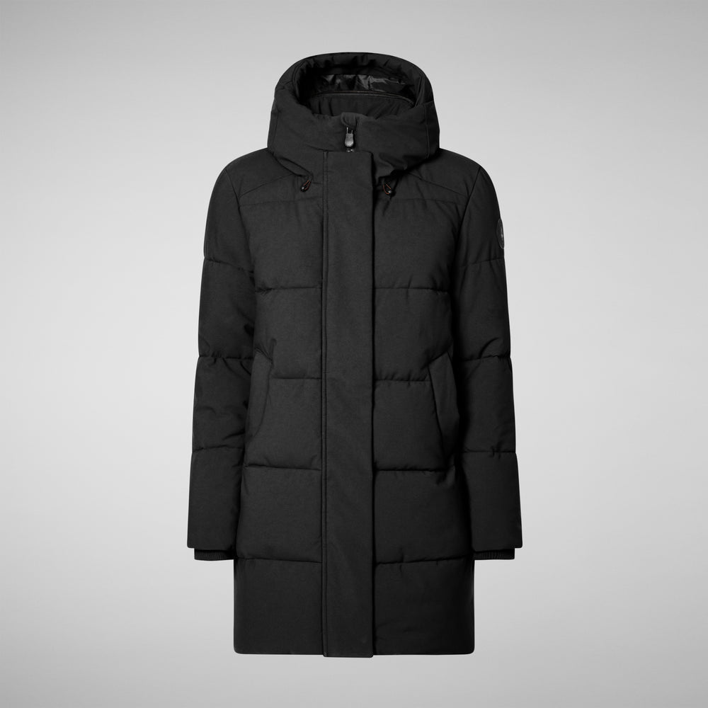 Save the duck PARKA DONNA CON CAPPUCCIO BETHANY NERO Ultimo giorno