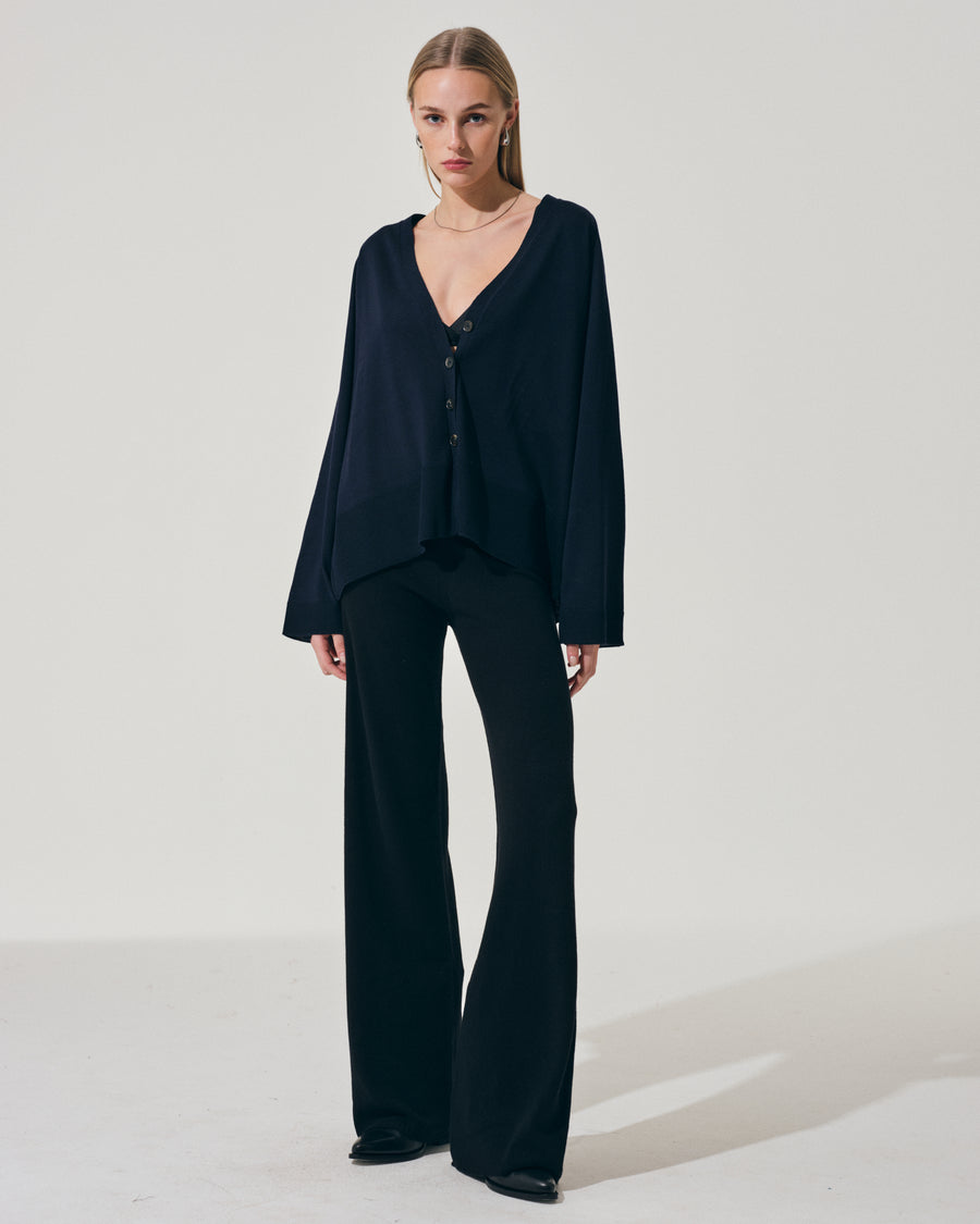 Scaglione CARDIGAN MERINO LUX NAVY Online