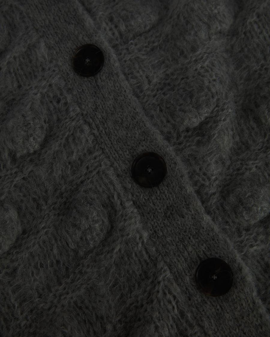 Scaglione COAT MAXY CARDIGAN OVER HAZELNUT STITCH BLACK 2025