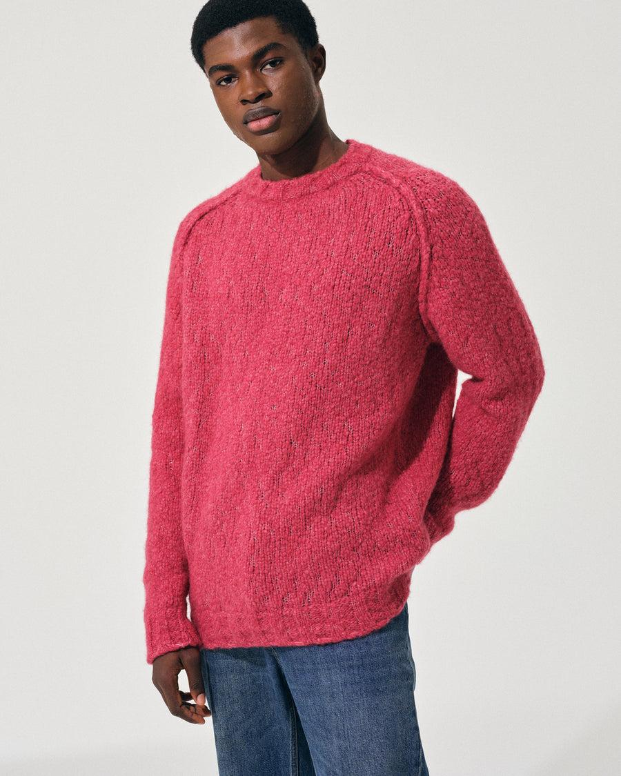 Scaglione ROUND NECK RAGLAN SOFT ALPACA DAHLIA Acquista Ora
