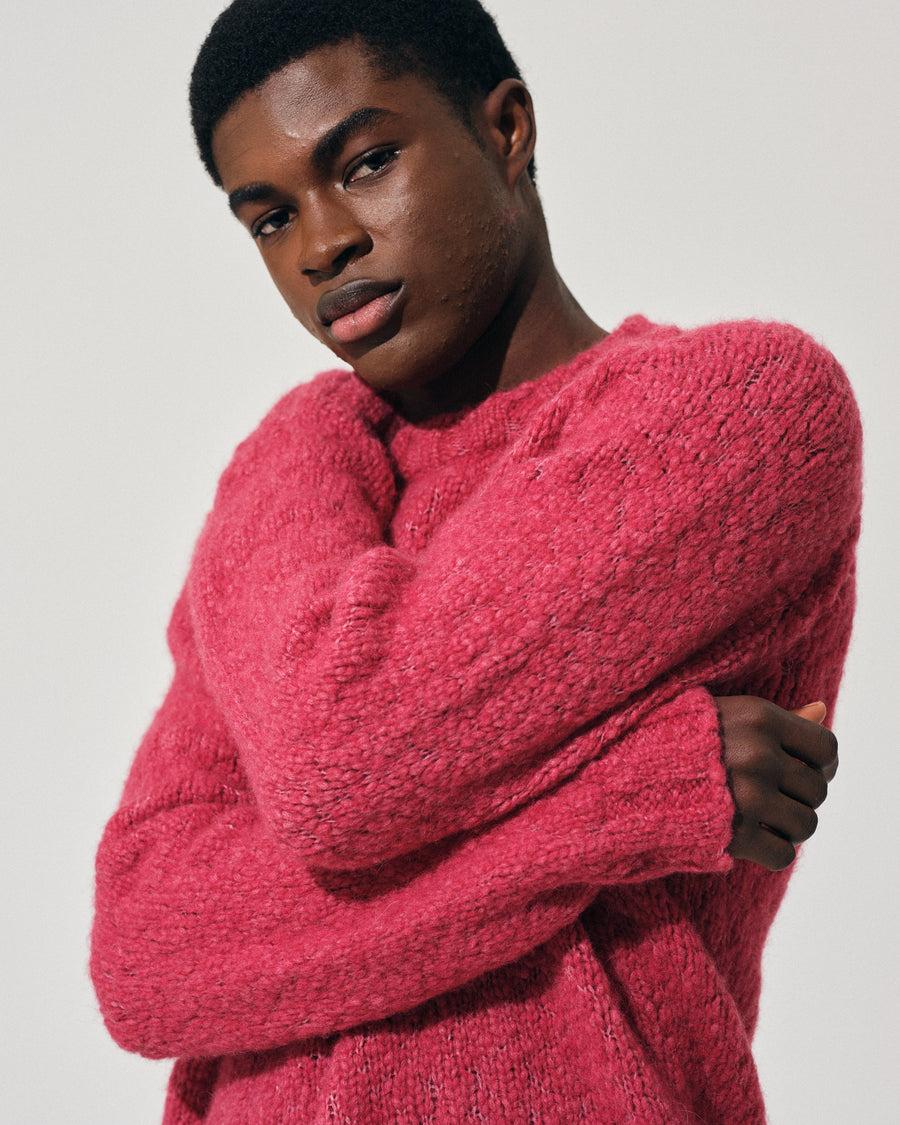 Scaglione ROUND NECK RAGLAN SOFT ALPACA DAHLIA Acquista Ora