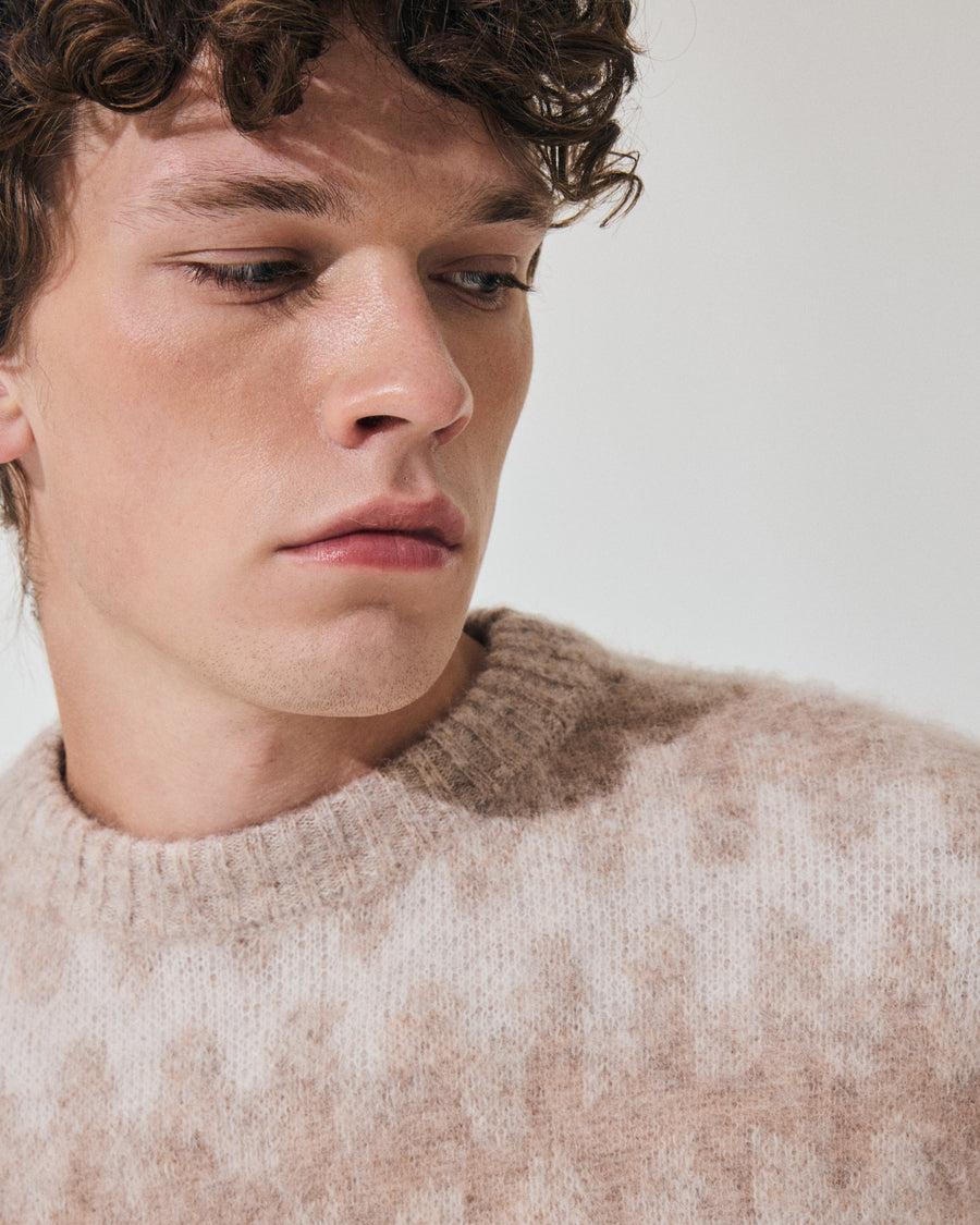 Scaglione ROUND NECK JQD WAVES BRUSHED BEIGE Fino Al -60%