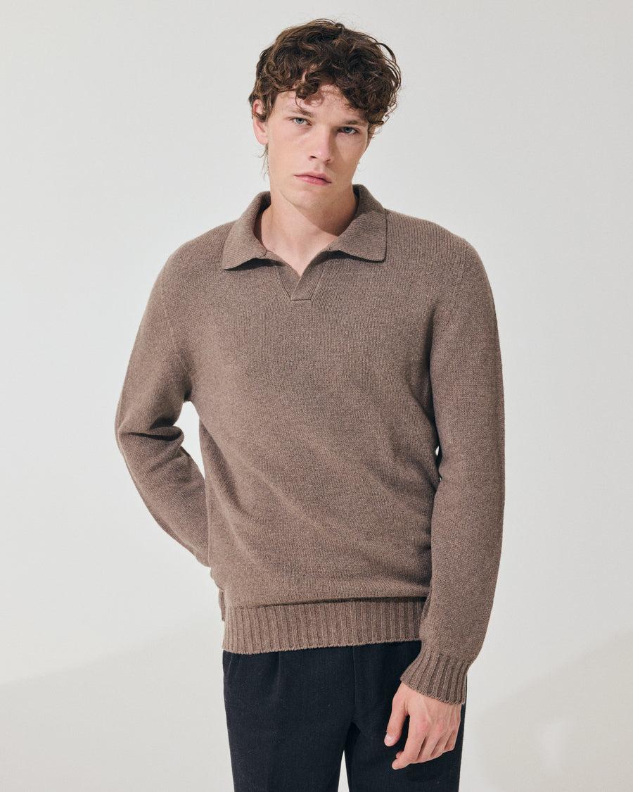Scaglione OPEN POLO HYBRD CASHMERE TAUPE Prezzo Ridotto