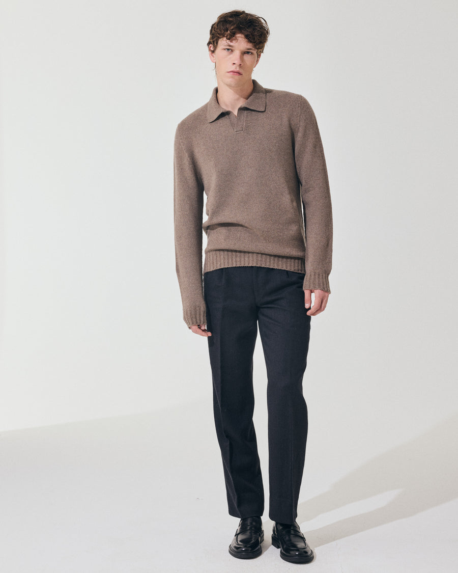 Scaglione OPEN POLO HYBRD CASHMERE TAUPE Prezzo Ridotto