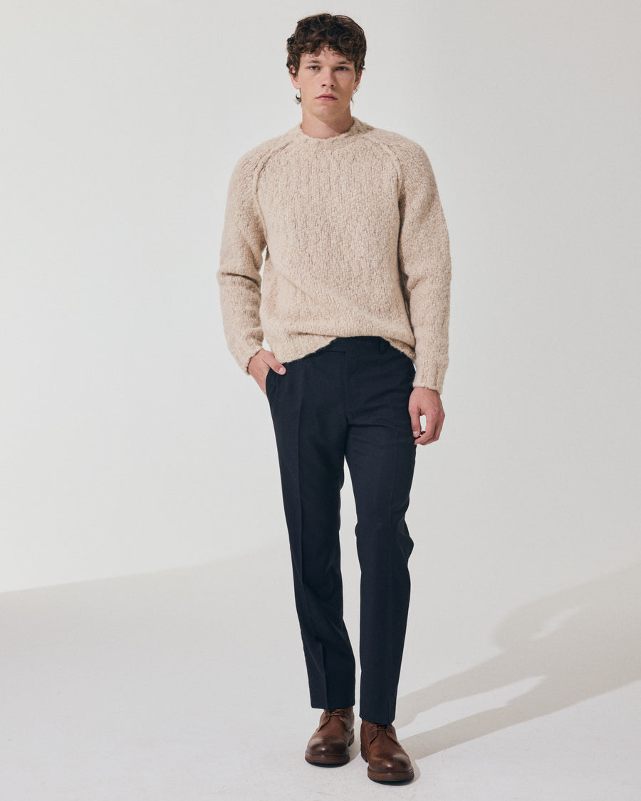 Scaglione ROUND NECK RAGLAN SOFT ALPACA SAND Convenienza