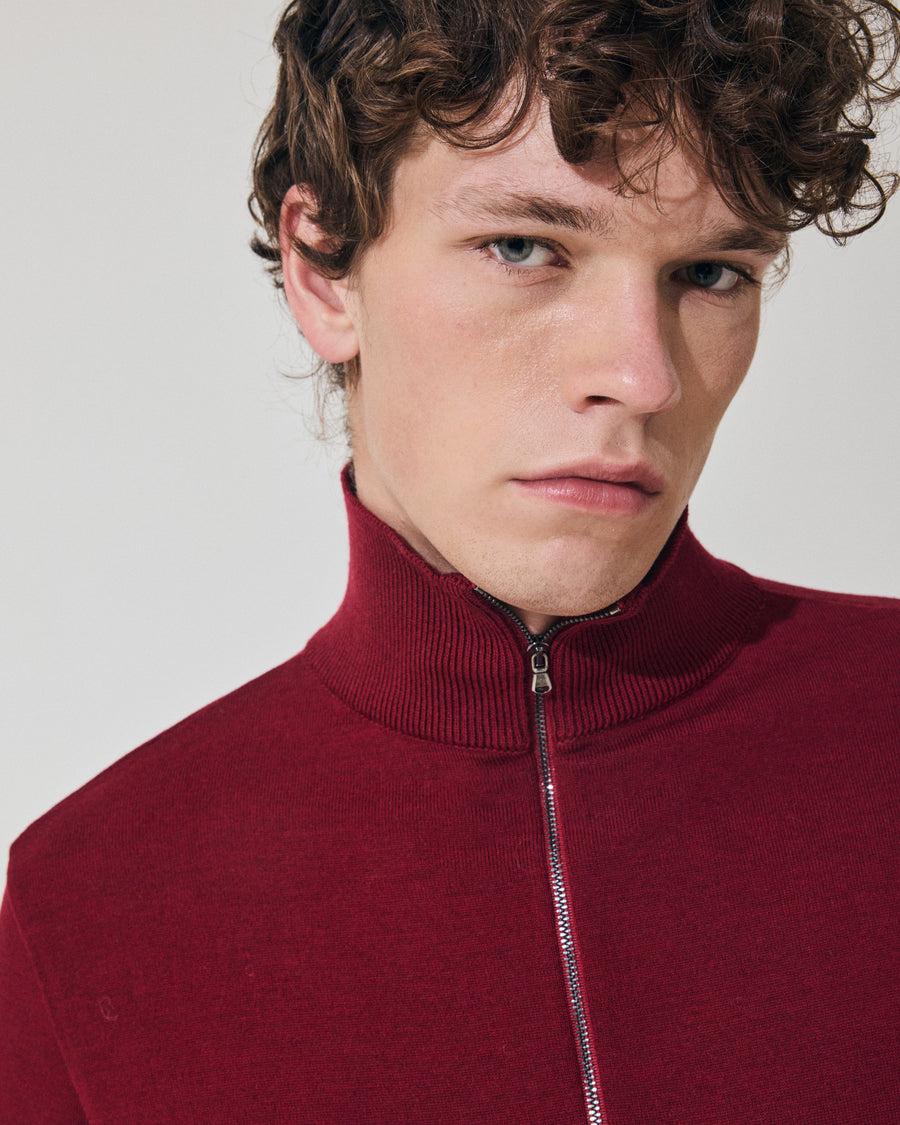 Scaglione ARMY ZIP COMPACT MERINO MERLOT Novità