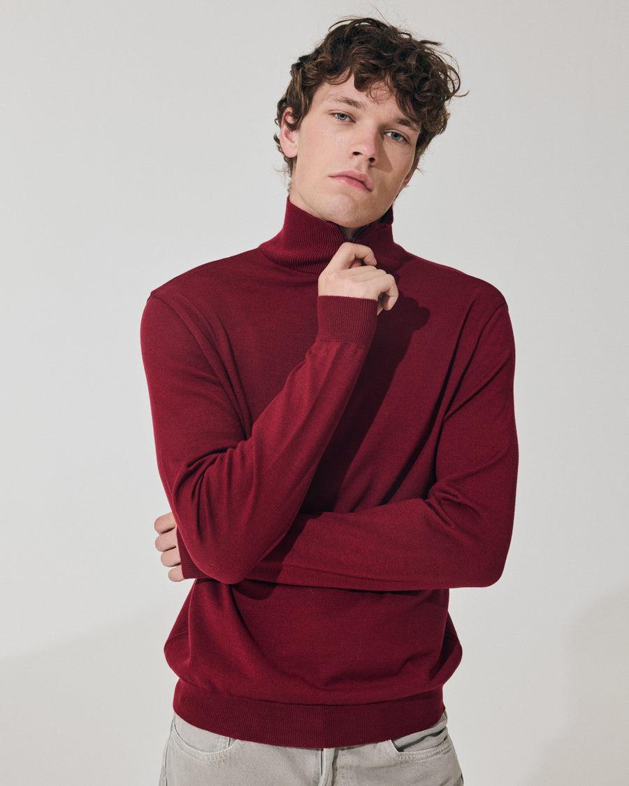 Scaglione ARMY ZIP COMPACT MERINO MERLOT Novità