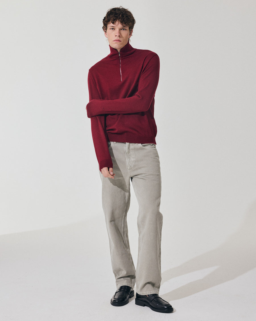 Scaglione ARMY ZIP COMPACT MERINO MERLOT Novità