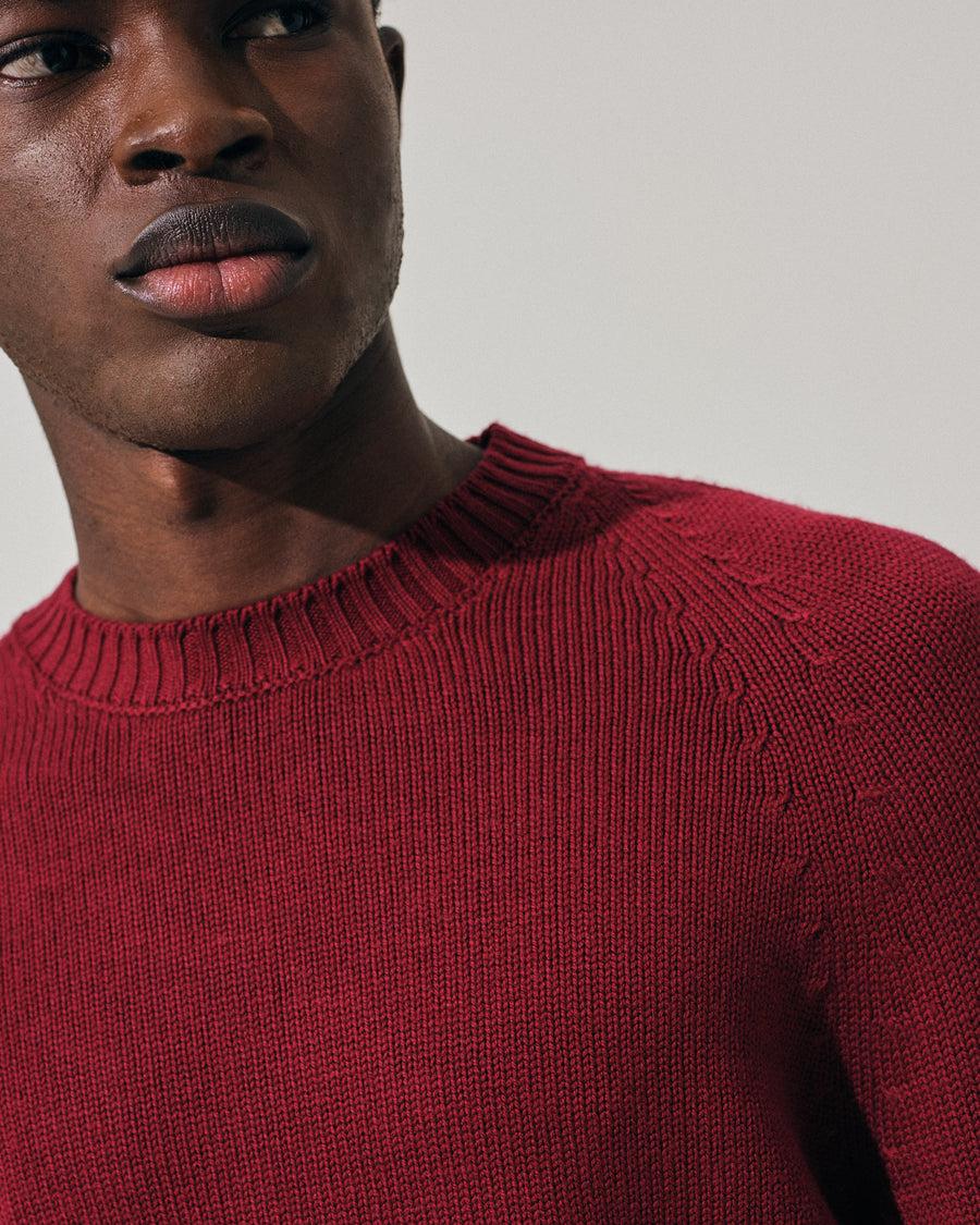 Scaglione ROUND NECK RAGLAN SOFT MERINO MERLOT Offerta