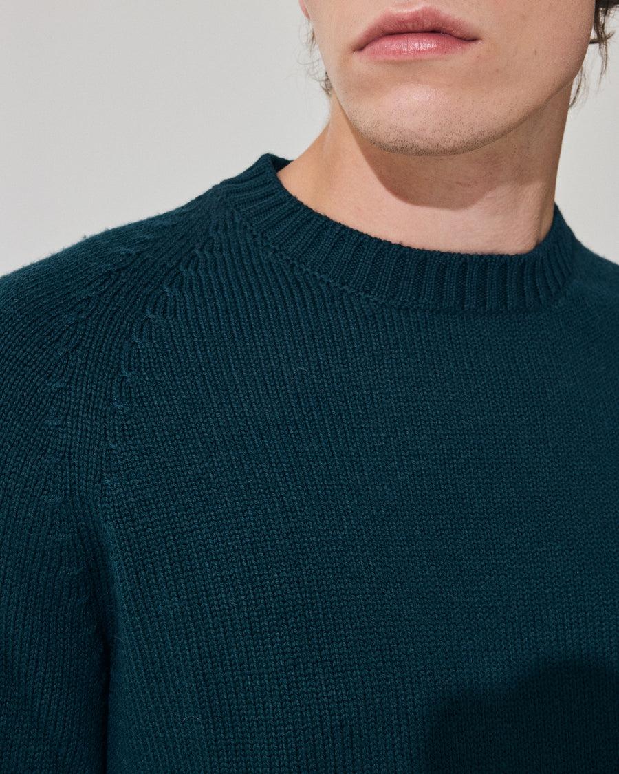 Scaglione ROUND NECK RAGLAN SOFT MERINO FOREST Online