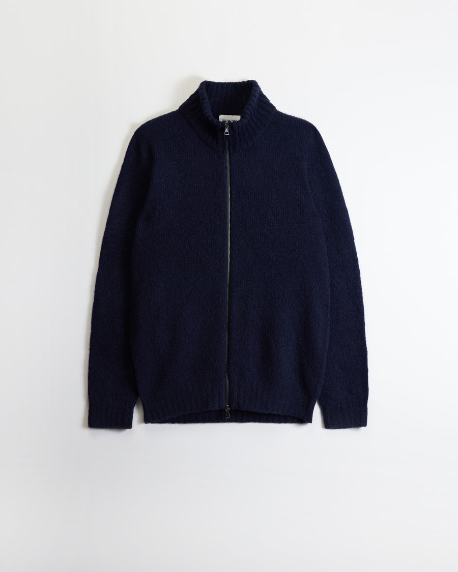 Scaglione ZIPPER PUFFED CASHMERE CASHMERE SEAMLESS NAVY Hotsell