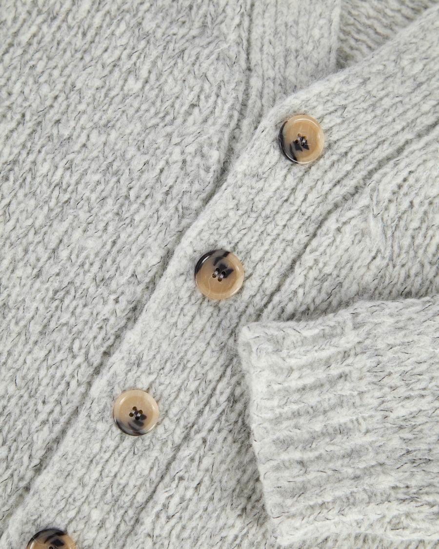 Scaglione CARDIGAN OVER MOULINE' GREY Vendita Economica