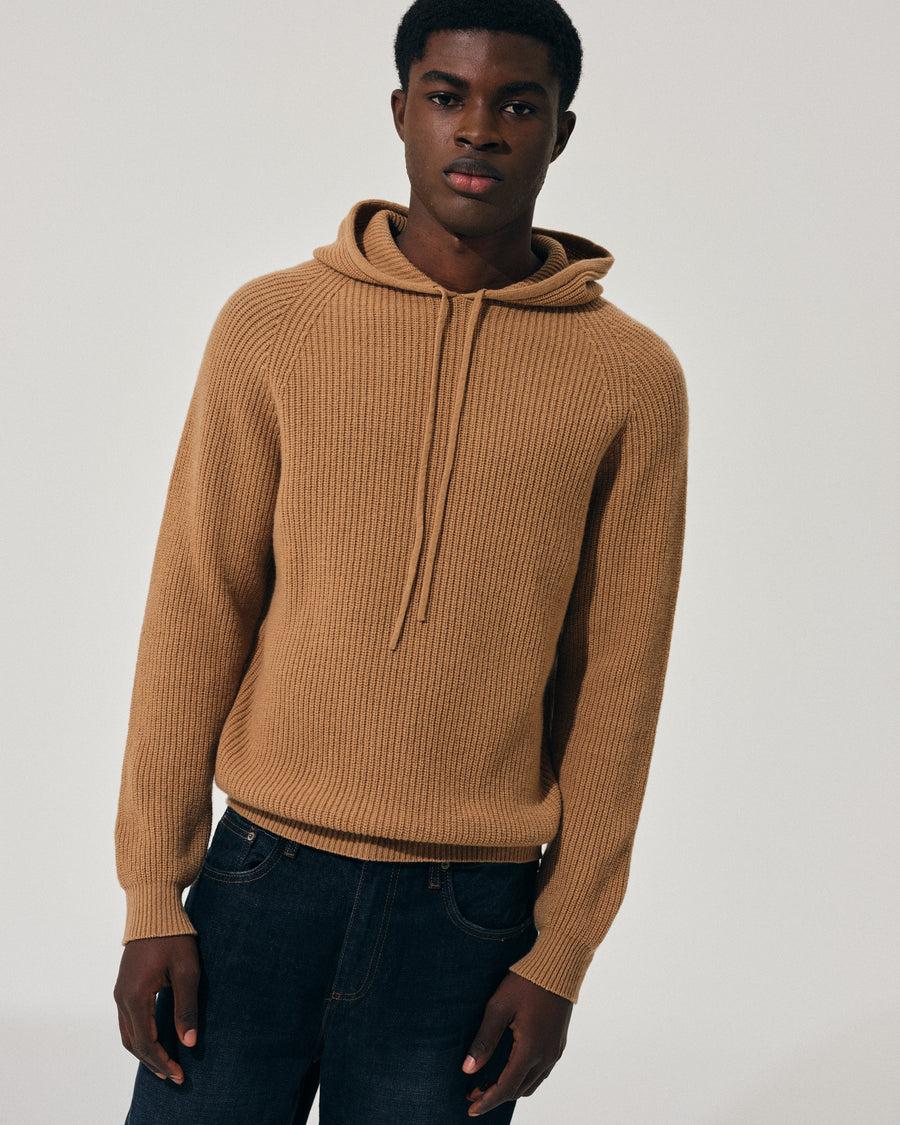 Scaglione HOODIE FISHERMAN MIXCASH CARAMEL I Più Venduti