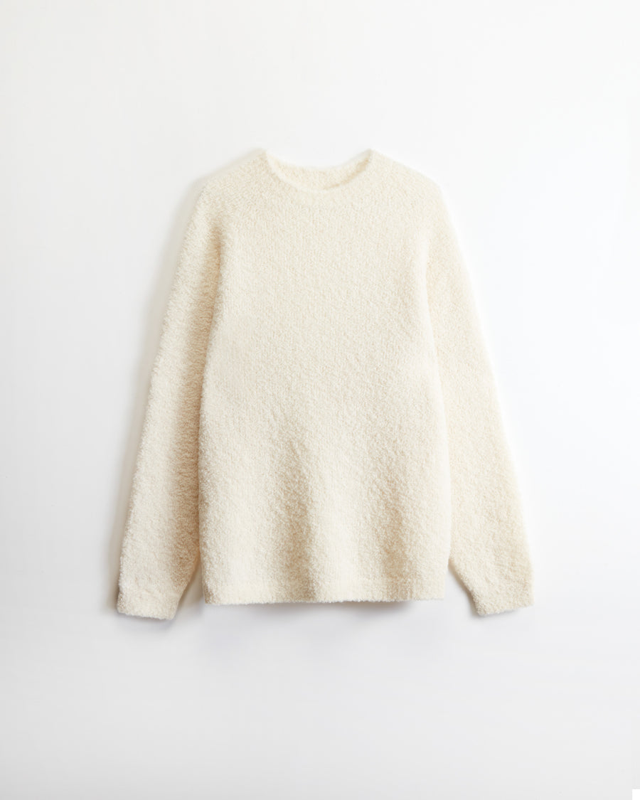Scaglione ROUND NECK RAGLAN TEDDY MILK Italy