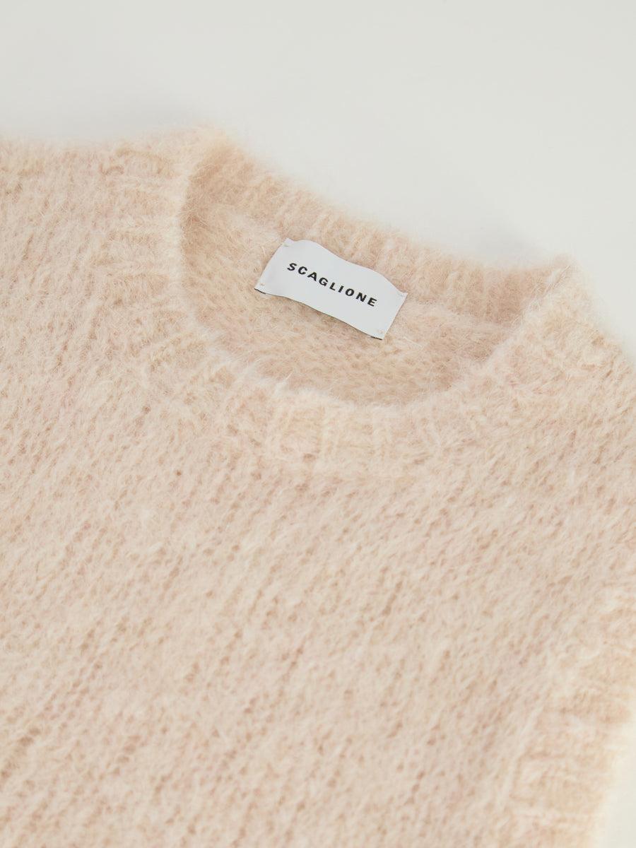 Scaglione GILET CREW NECK SAND Promozione