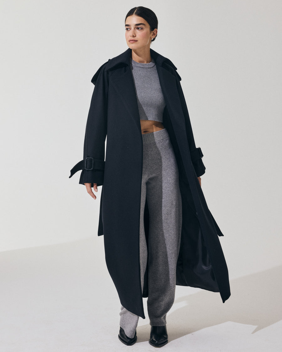 Scaglione TRENCHCOAT NAVY Fino Al -60%