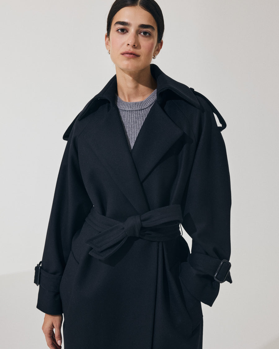 Scaglione TRENCHCOAT NAVY Fino Al -60%
