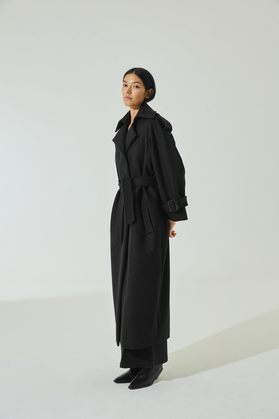 Scaglione TRENCHCOAT BLACK Shopping Online
