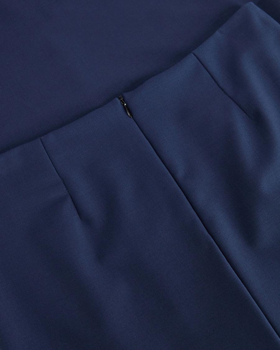 Scaglione SKIRT MERINO TUBINOLUNGA NAVY Affare Del Giorno