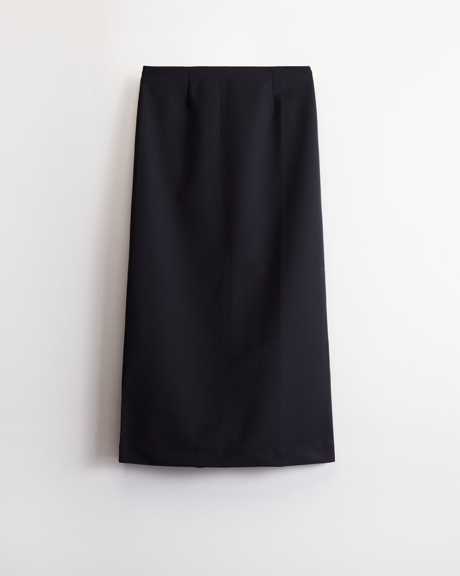Scaglione SKIRT MERINO TUBINOLUNGA BLACK Sottocosto