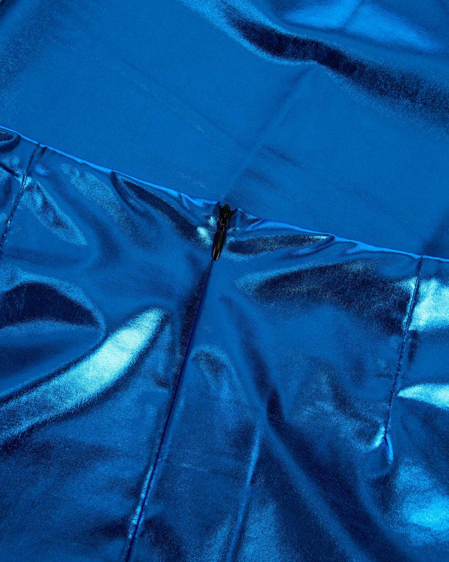 Scaglione SKIRT METAL TUBINO LUNGA BLUE Convenienza